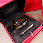 Cartier经典款LOVE四鉆手鐲