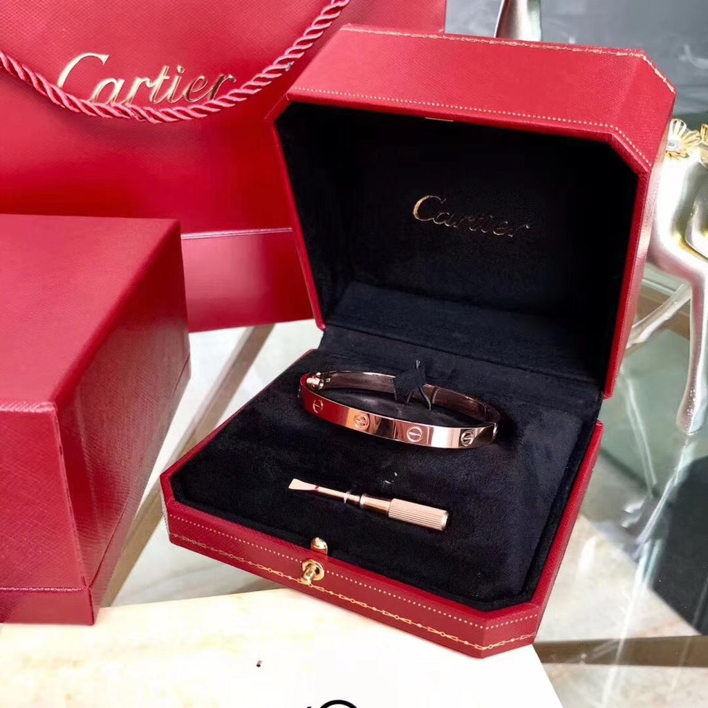 Cartier经典款LOVE無鉆手鐲