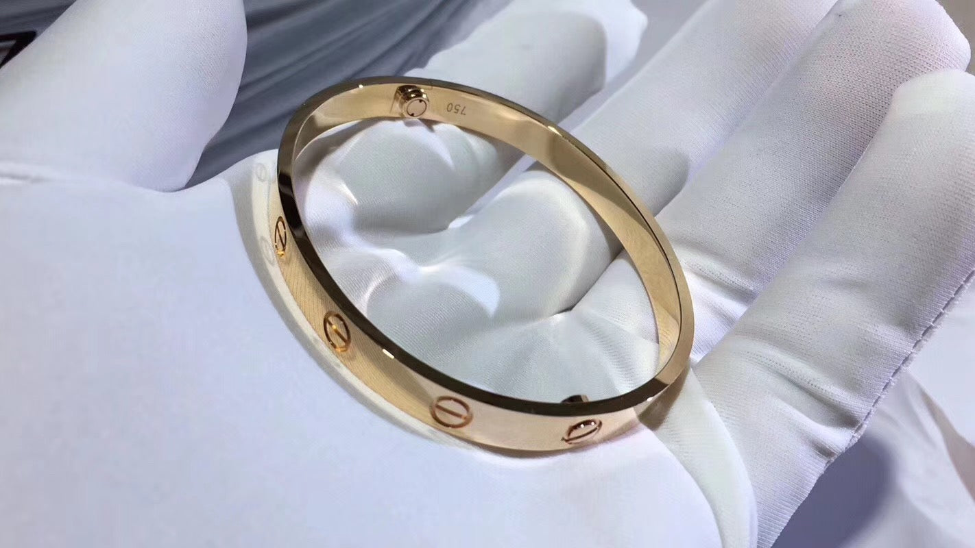 Cartier经典款LOVE無鉆手鐲