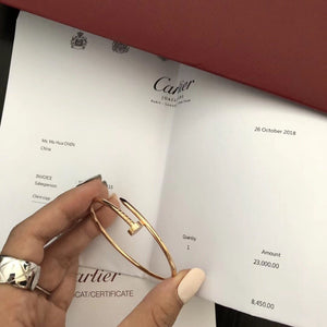 Cartier最新款無鉆釘子手鐲