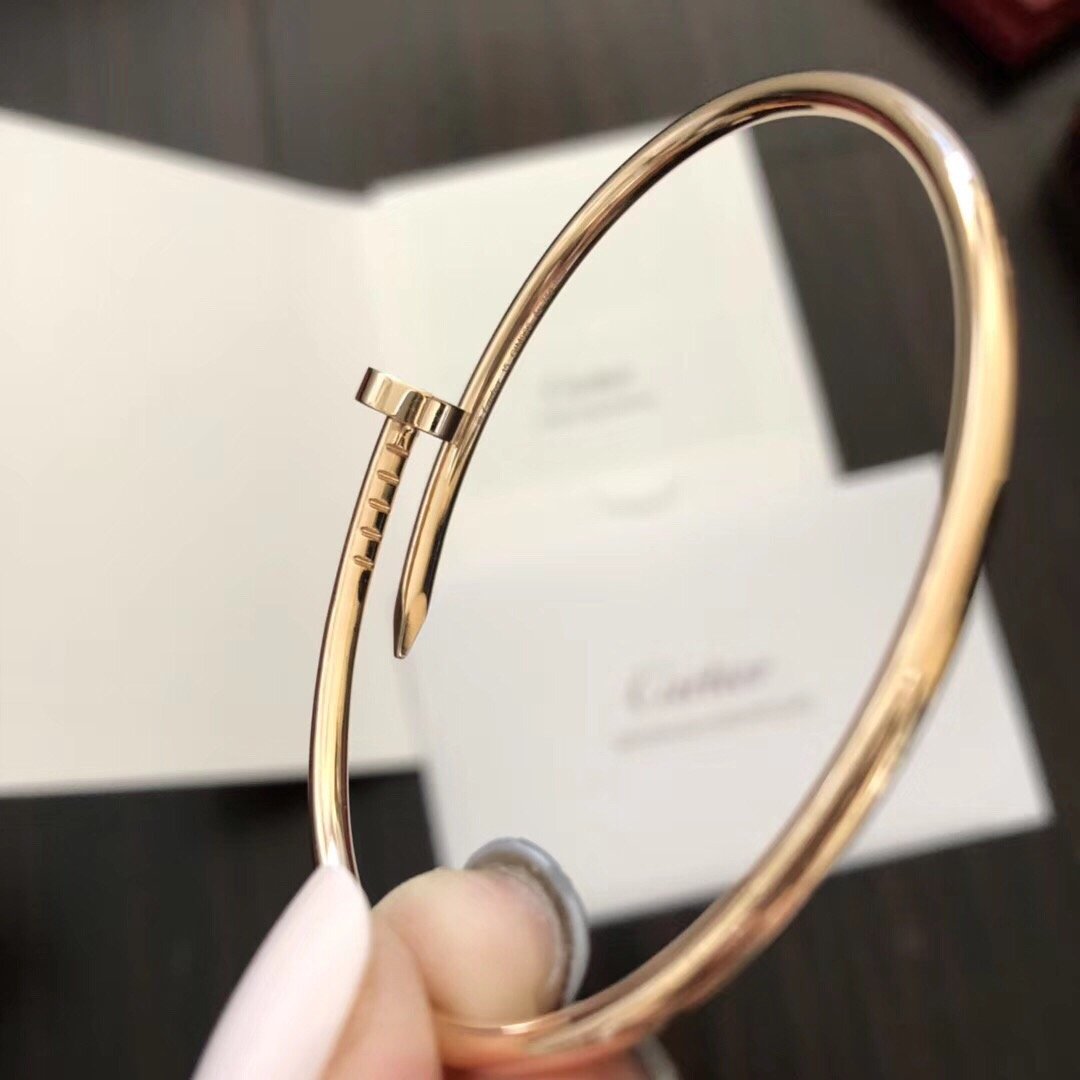Cartier最新款無鉆釘子手鐲