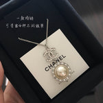 Chanel雙C大珍珠項鏈